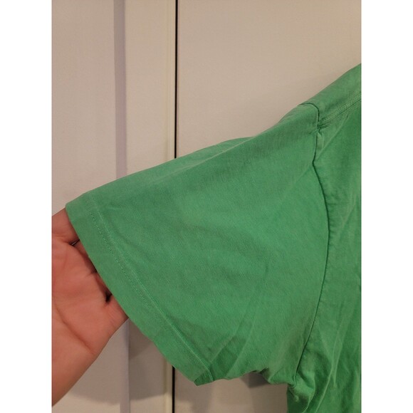 Vintage 90s Polo Ralph Lauren Tshirt M Lime Green - Picture 2 of 11